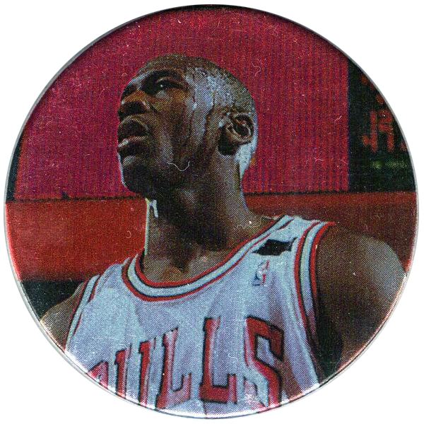 JORDAN 1995 Upper Deck Jordan ミルクキャップ 1995 Upper Deck Milk Cap Discs Pog #S30 MICHAEL JORDAN Chicago